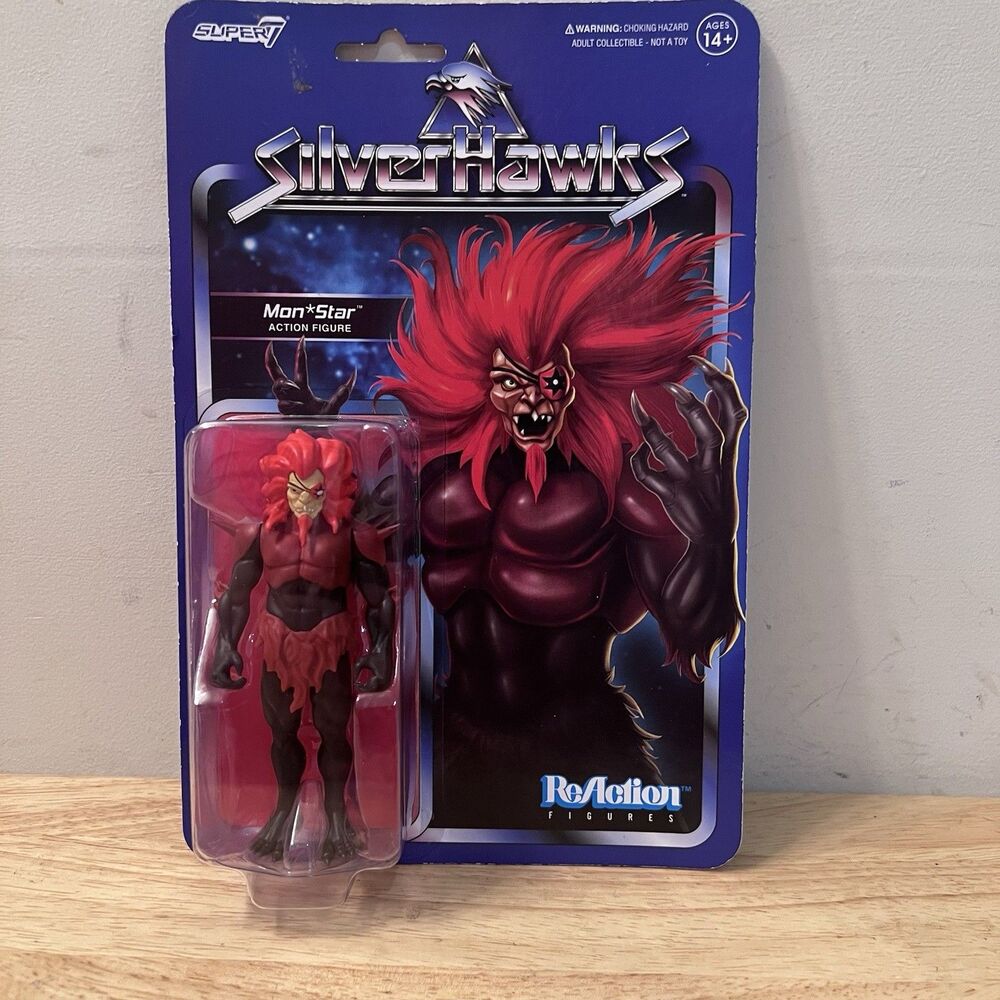 Silverhawks MonStar Super7 Reaction Figure 3.75” NEW Sealed